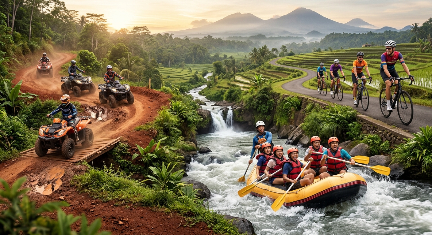 ATV Quad Bike, Water Rafting & Cycling